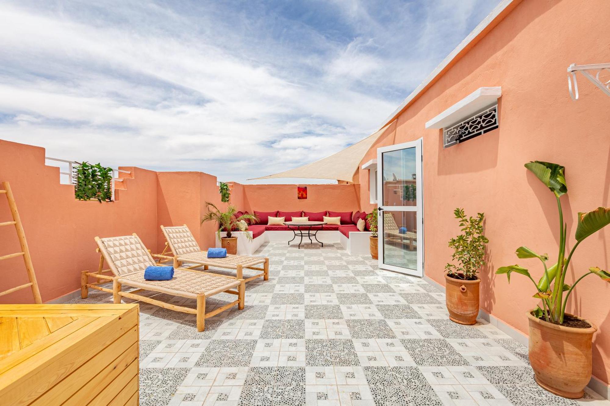 Appart Hôtel avec Terrasse et JACUZZI PRIVE Marraquexe Exterior foto
