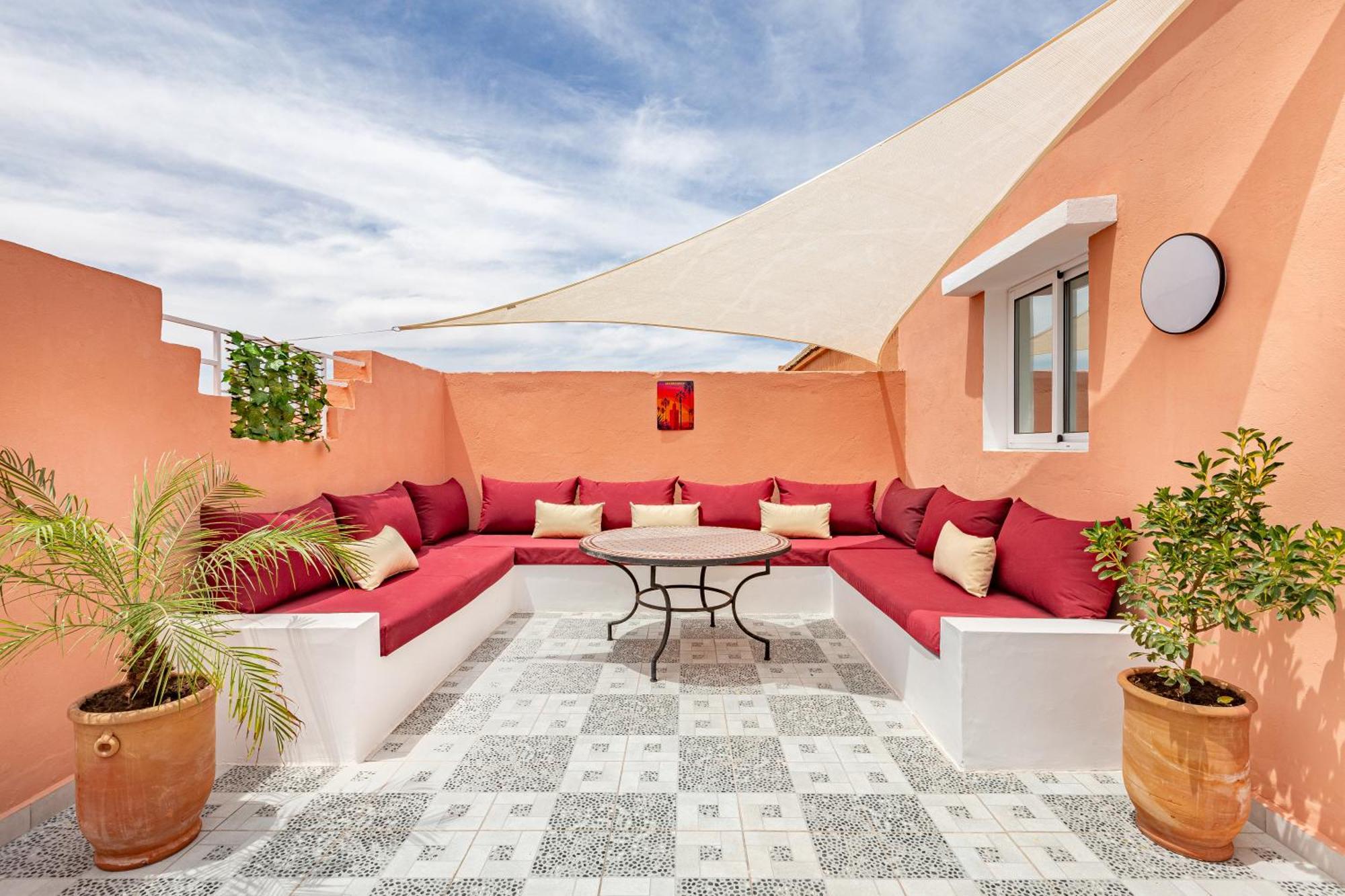 Appart Hôtel avec Terrasse et JACUZZI PRIVE Marraquexe Exterior foto