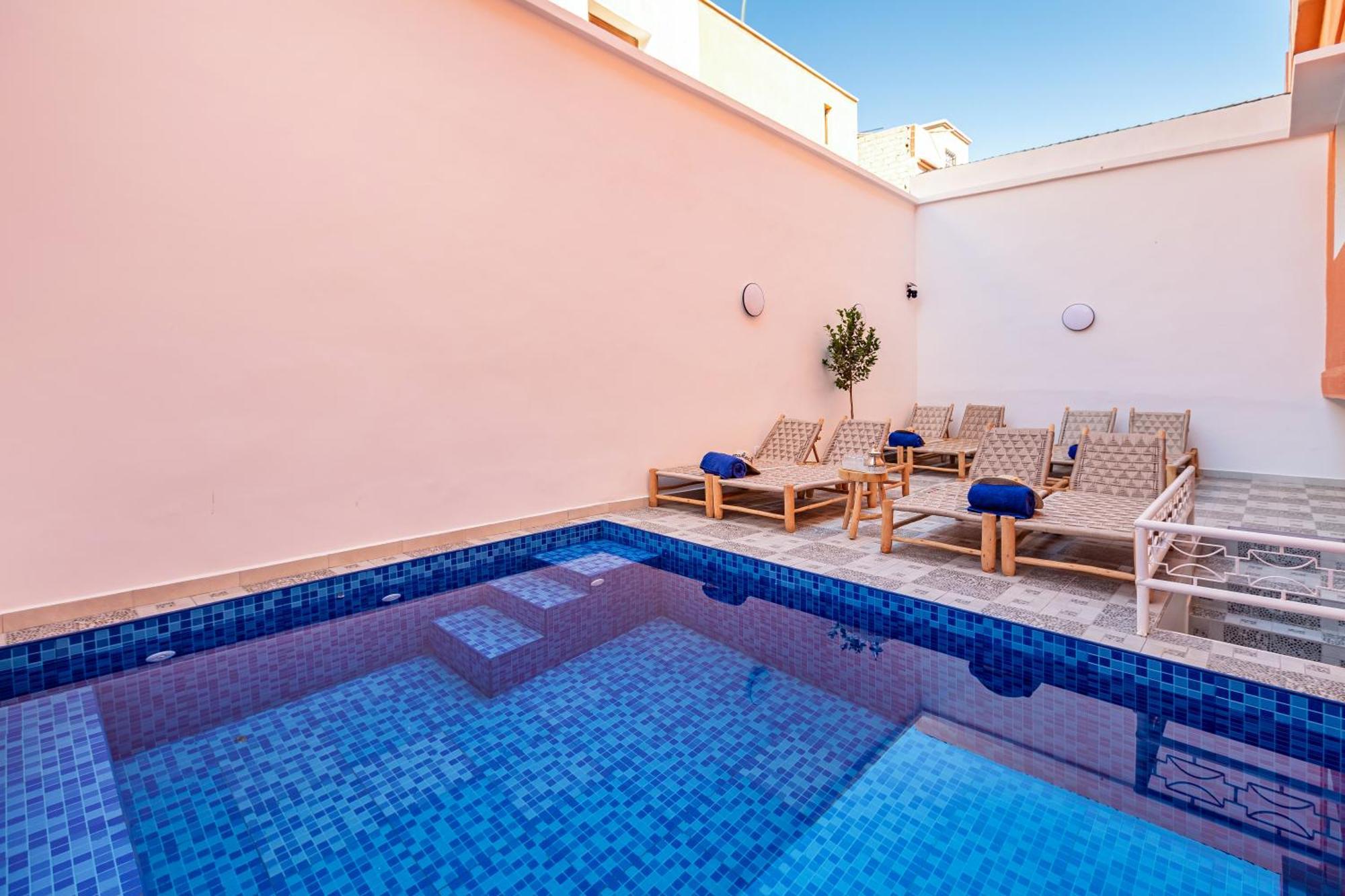 Appart Hôtel avec Terrasse et JACUZZI PRIVE Marraquexe Exterior foto